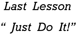 Last Lesson